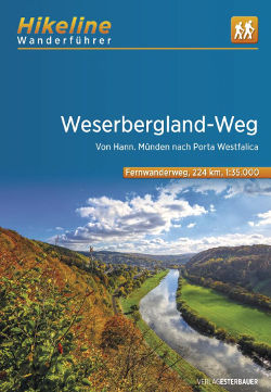 This image has an empty alt attribute; its file name is wanderfuehrer-fernwanderwege-weserbergland-weg-hikeline.jpg